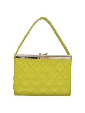 CHANEL Vintage Matelassé Lamb Skin CC Hand Bag